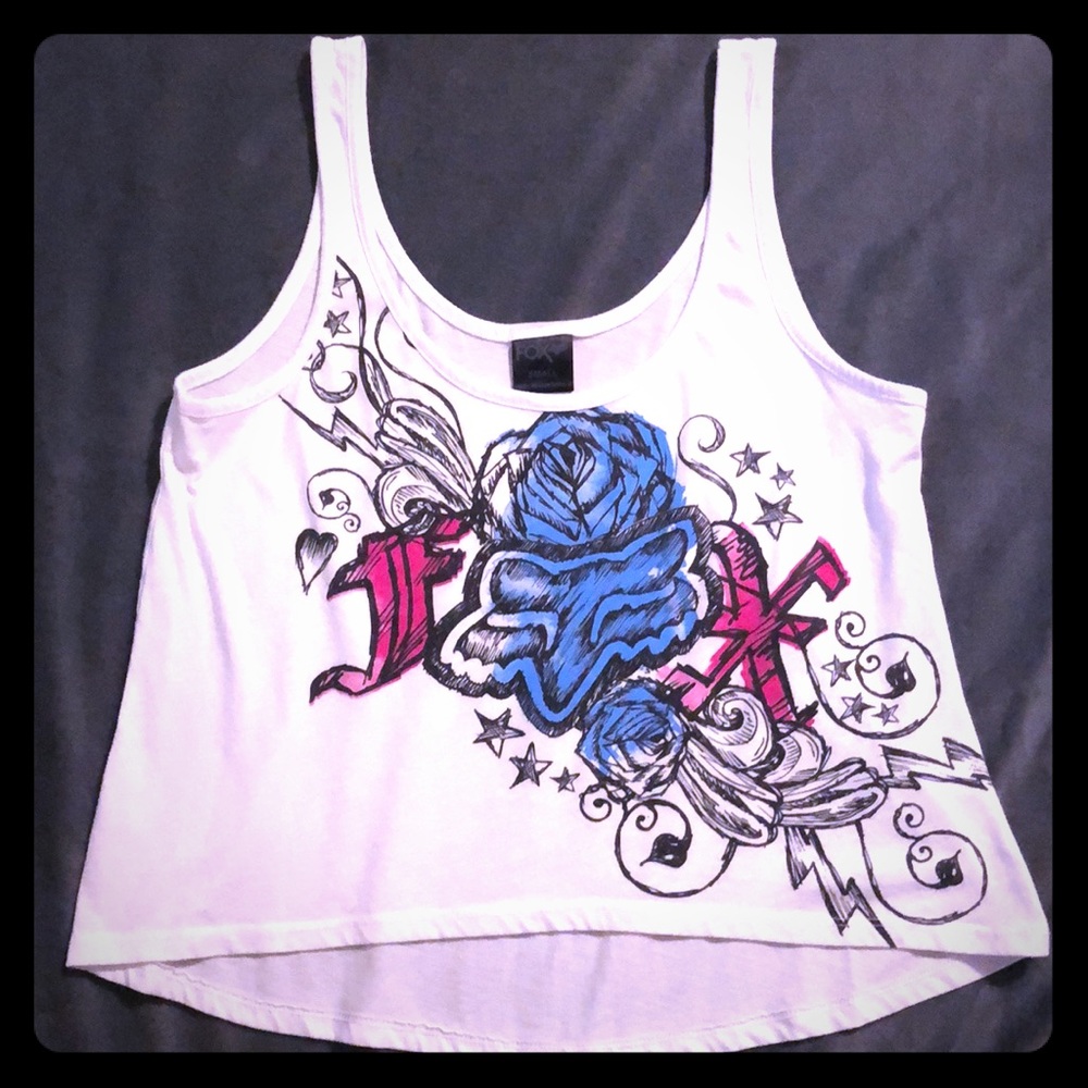4/$20 Fox Racing Brand Crop Tank Top Size Small
